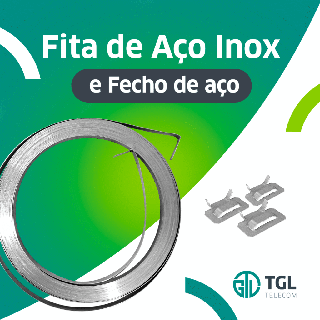 Fita de aço para poste